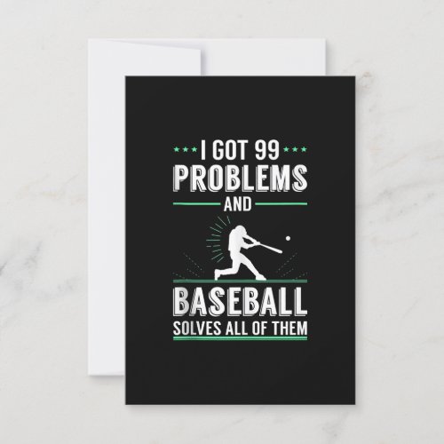 Baseball Lover Novelty Gift For Baseball Fan Invitation