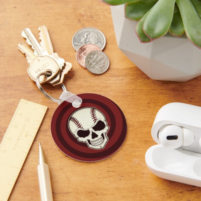 Baseball Lover Til Death Screwball Graphics Keychain (Desk)