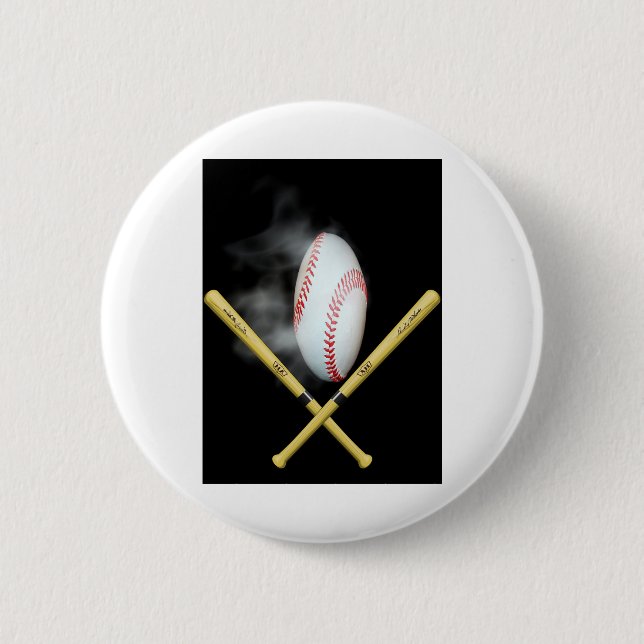 baseball lovers button (Front)