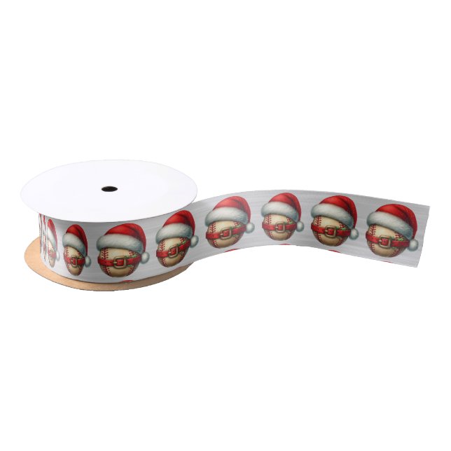 Baseball Lovers Christmas Ribbon (Spool)