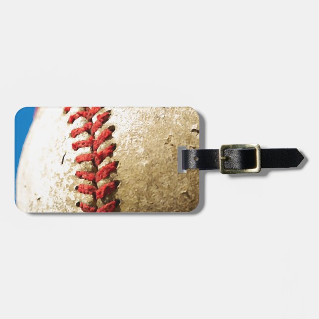 Baseball Luggage Tag (Front Horizontal)