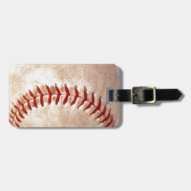 Baseball Luggage Tag (Front Horizontal)