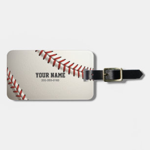 Baseball Luggage Tag