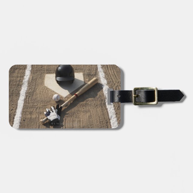 Baseball Luggage Tag (Front Horizontal)