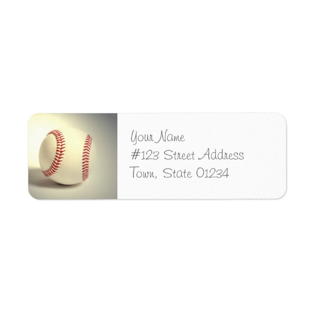 Baseball Mailing Labels (Front)