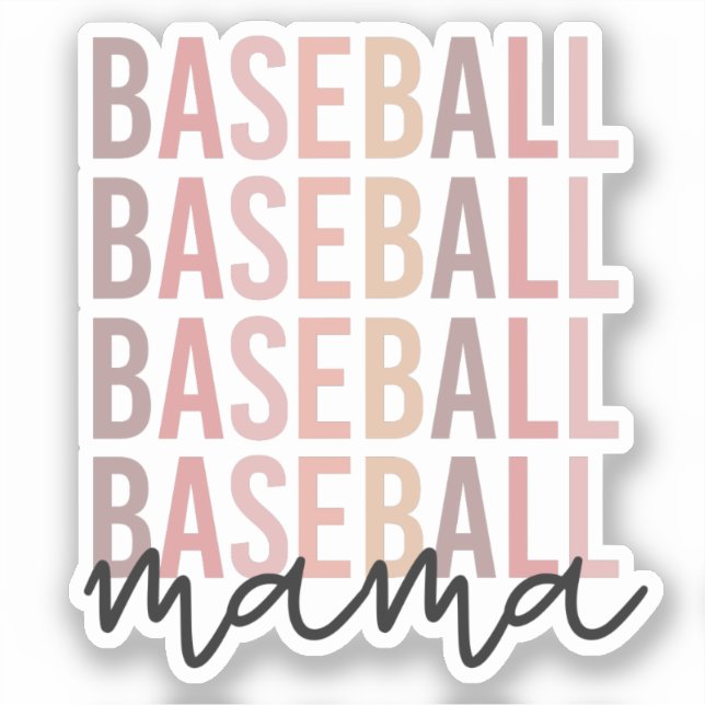 Baseball Mama | Baseball Mom Gift Sticker (Front)