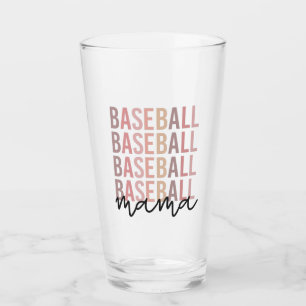 Baseball Mama Baseball Mom Gifts Glass