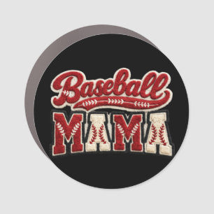 Baseball Mama Car Magnet