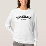 Baseball Mama Cute Sports Mom University College T-shirt at Zazzle
