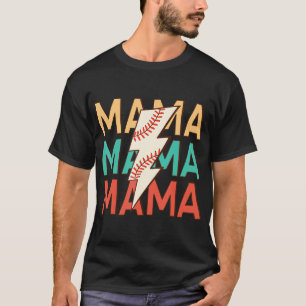 Baseball Mama Mom Life Costume Cheering Mother of  T-Shirt