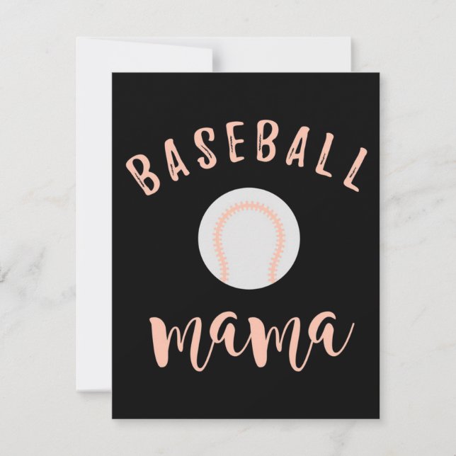 Baseball Mama | Mother Love Baseball Invitation (Front)