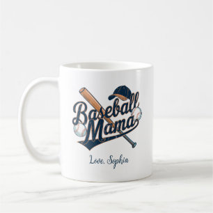 Baseball Mama, Mother's Day Custom Name Coffee Mug