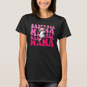 Baseball Mama Thunder Leopard Print Motheru2019s D T-Shirt