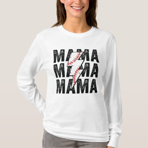 Baseball Mama Vintage Retro Style, Rockin Mama T-Shirt