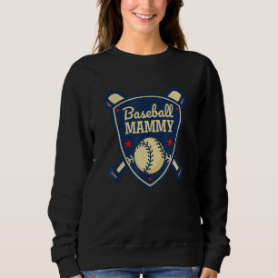 Baseball Mammy Matching Family Baseball Player Fam Sweatshirt