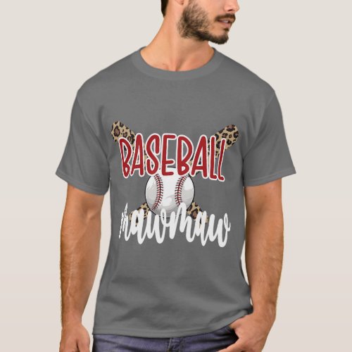 Baseball Mawmaw Grandma Baseball Player Mawmaw  fu T_Shirt