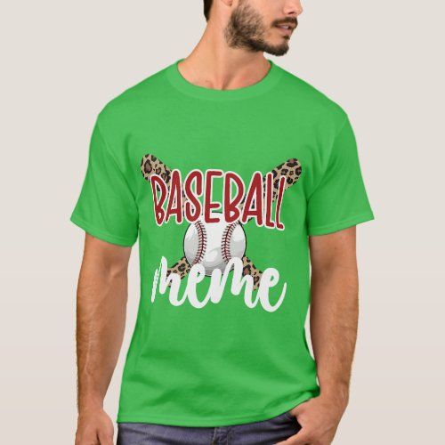Baseball Meme Grandma Baseball Player Meme  gift T_Shirt