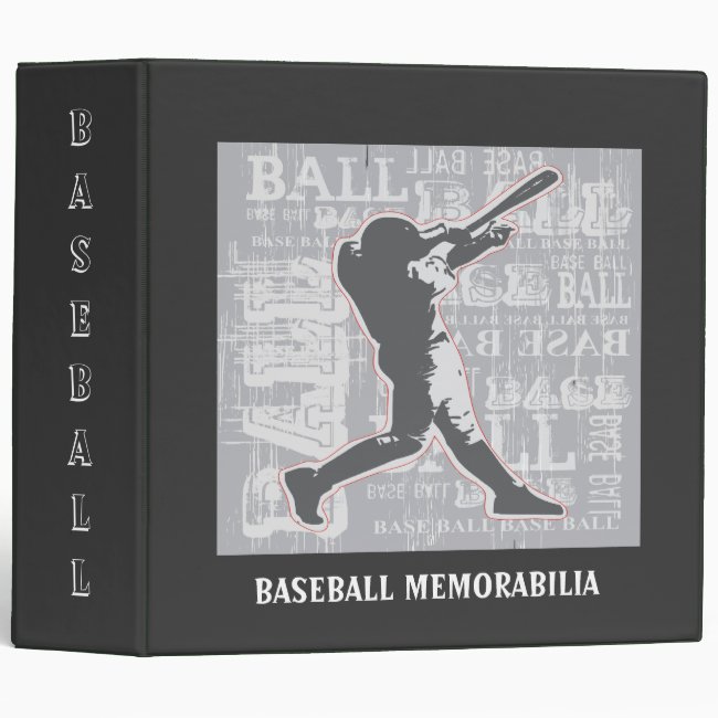 Baseball Memorabilia Binder
