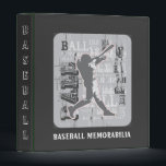 Baseball Memorabilia Binder<br><div class="desc">Baseball Memorabilia Binder with customizable text. Great for any baseball enthusiast or baseball card collector. Note this binder does not come with pages. Various kinds of pages to fit this binder can be found online by doing a google search for "Avery Signature Binder".</div>