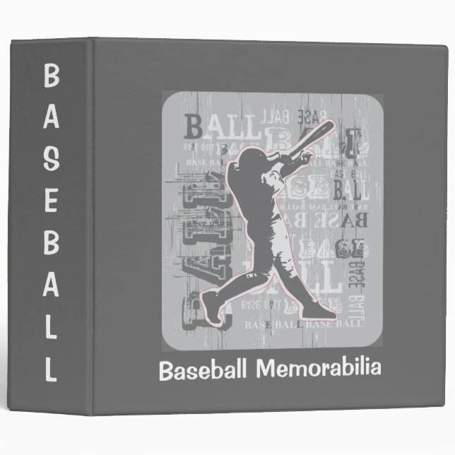 Baseball Memorabilia Binder (Front/Spine)