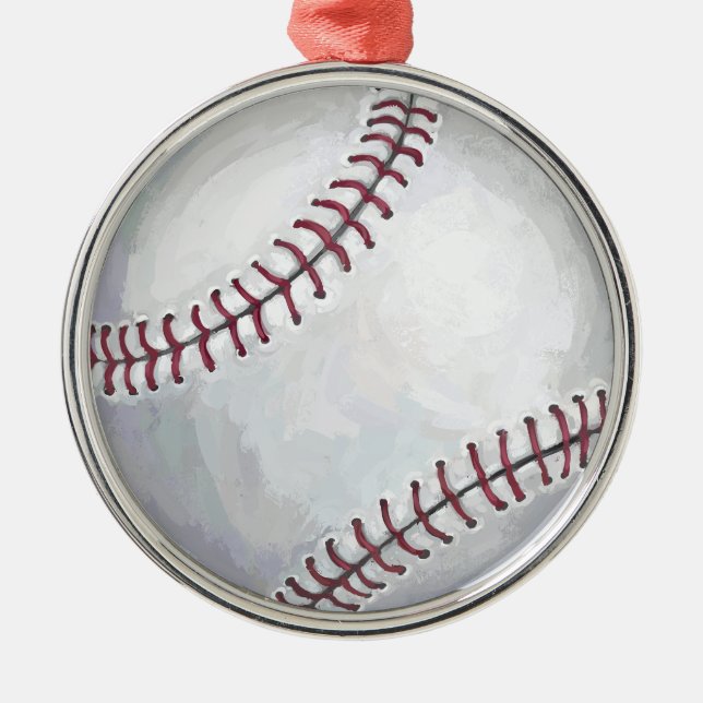Baseball Metal Ornament (Front)