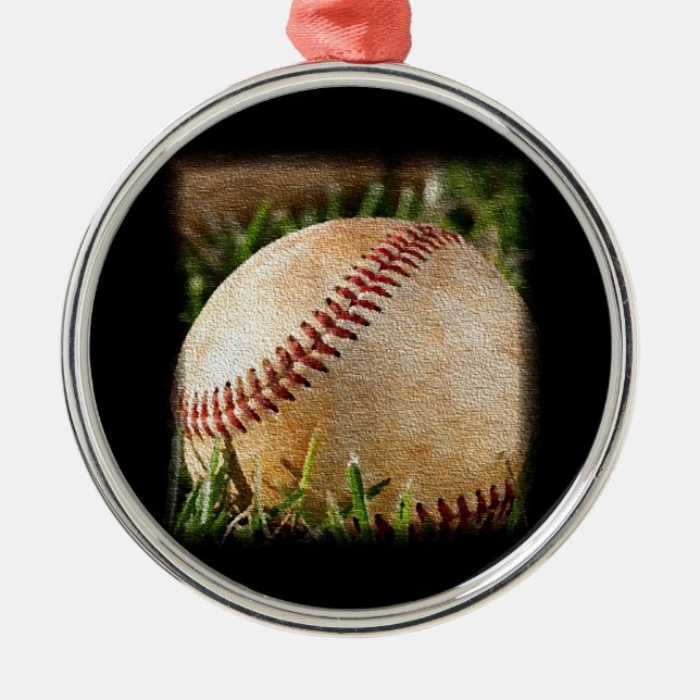 Baseball Metal Ornament (Front)