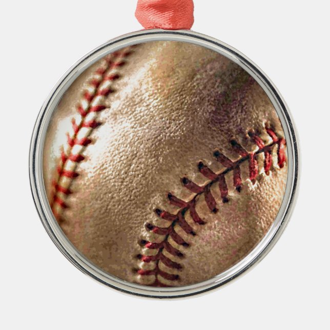 Baseball Metal Ornament (Front)