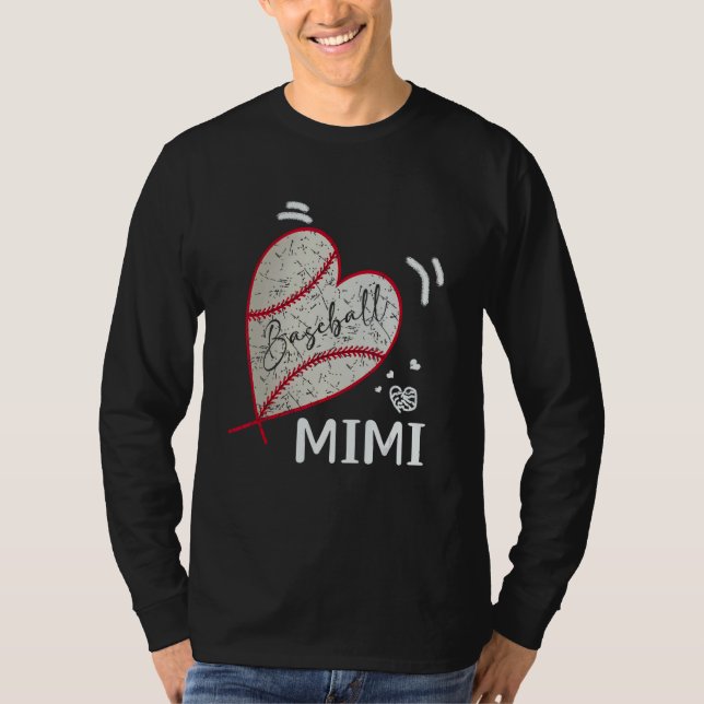 Baseball Mimi Family Matching Players Team Mimi T-Shirt (Front)