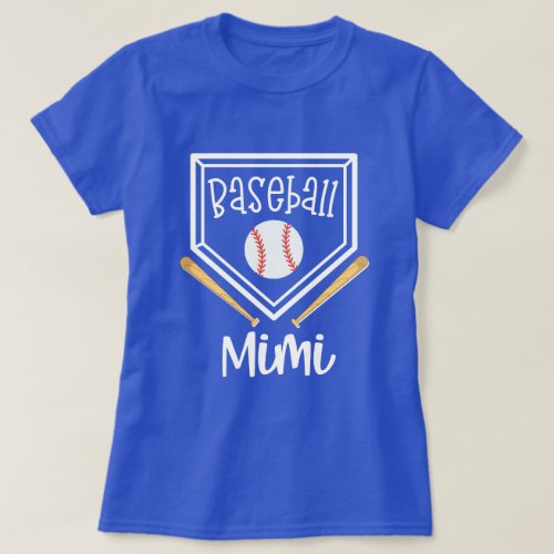 Baseball Mimi Proud Grandma Game day Gift T_Shirt