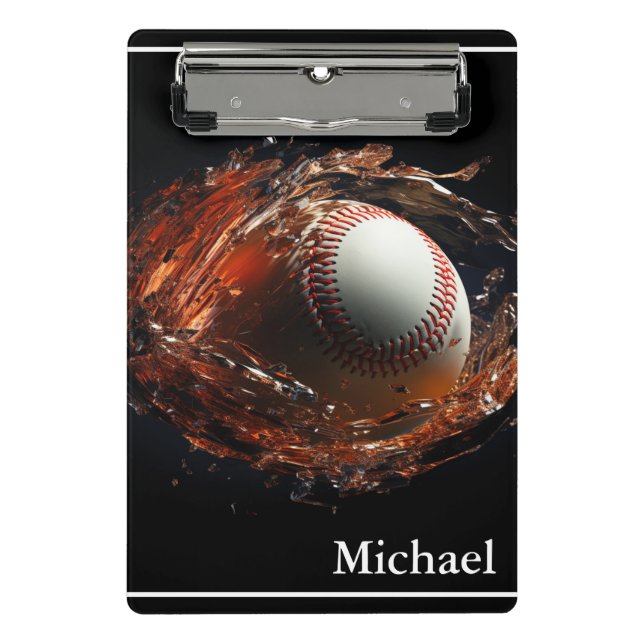Baseball  mini clipboard (Front)