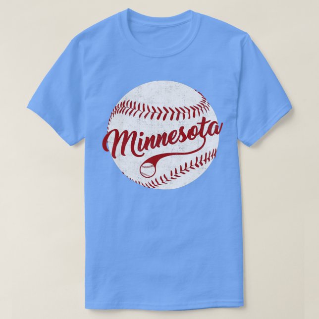 Baseball Minnesota Team Love Baseball National Pas T-Shirt (Design Front)