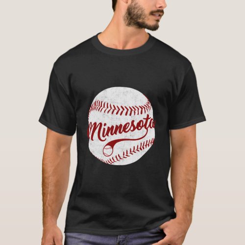 Baseball Minnesota Team Love Baseball National Pas T_Shirt