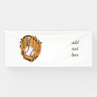 Baseball Mitt and Ball Banner