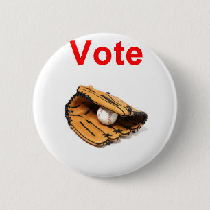 Baseball mitt romney 2012 pinback button