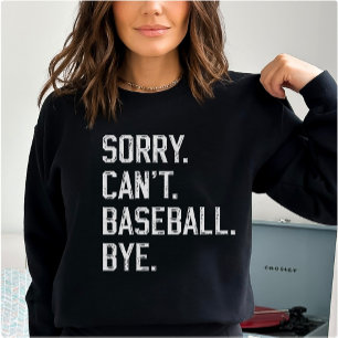 Baseball Modern Mom Kids Mother's Day Black Sweatshirt