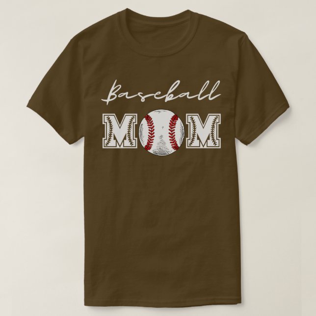 Baseball Mom 20 T-Shirt (Design Front)