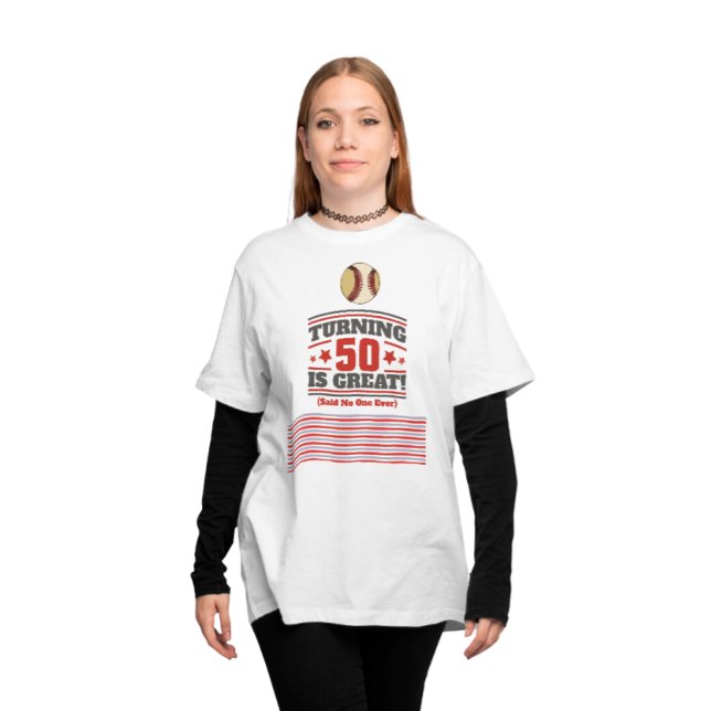Baseball mom 50th Birthday   T-Shirt (Creator Uploaded)