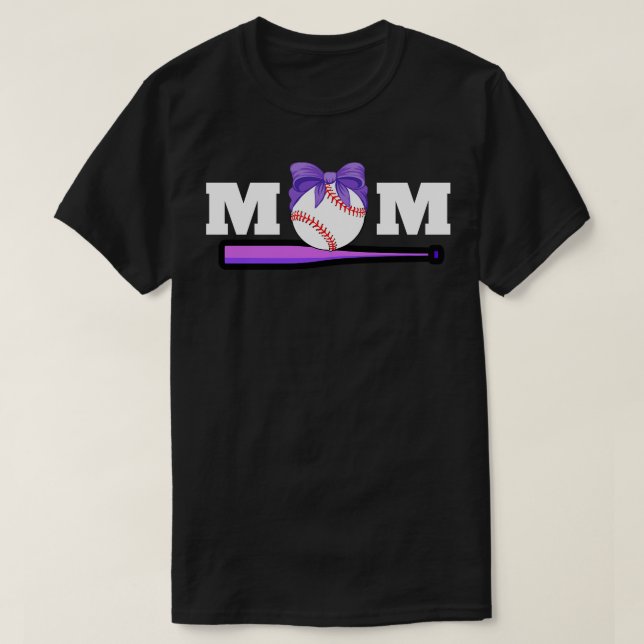 Baseball Mom 52 T-Shirt (Design Front)
