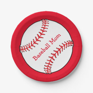 Baseball Mom 7 Inch Paper Plate