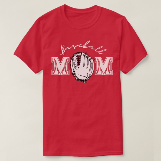Baseball Mom 7 T-Shirt (Design Front)
