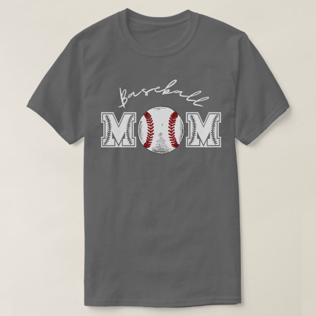 Baseball Mom 9 T-Shirt (Design Front)