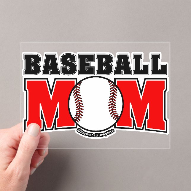 Baseball Mom Acrylic Invitations (Insitu (Handheld))