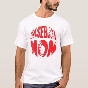 Baseball Mom. Ball Field Mama Mother' Day Mum T-Shirt