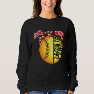 Baseball Mom Ballers Funny Softball Womens Sweatshirt