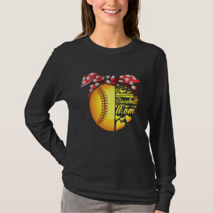 Baseball Mom Ballers Funny Softball Womens T-Shirt