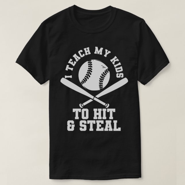 Baseball Mom Baseball Dad T-Shirt (Design Front)