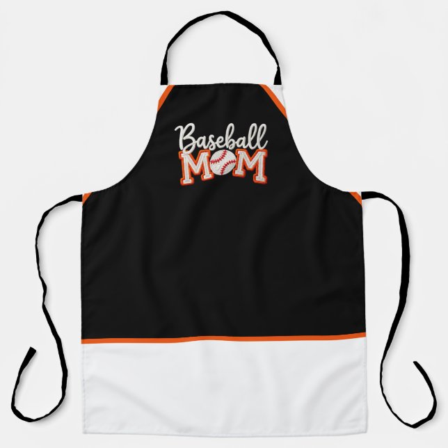 Baseball Mom “Baseball M❤️M” Gift Box Design – Bas Apron (Front)