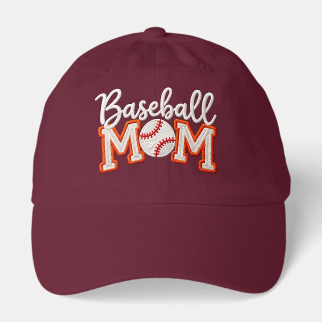 Baseball Mom “Baseball Mom” – Team Style Dad Hat (Front)