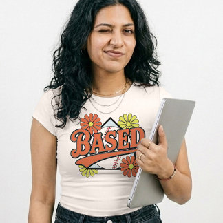 Baseball Mom Based Retro Softball Funny Game Day Tri-Blend Shirt