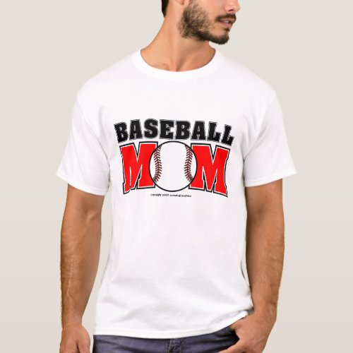 Baseball Mom Basic T_Shirt